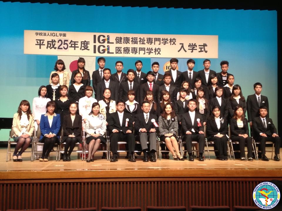Trường ILG (Nhật Bản) tổ chức lễ nhập học cho học viên trường Cao đẳng Y tế Thái Bình