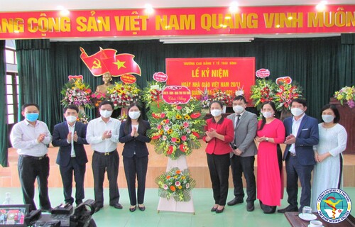 Trường Cao đẳng Y tế Thái Bình Khai giảng năm học mới và Kỷ niệm ngày Nhà giáo Việt Nam 20/11 trong hoàn cảnh đặc biệt