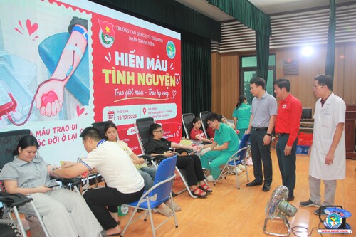 Trường Cao đẳng Y tế Thái Bình hoàn thành vượt 41,6% chỉ tiêu hiến máu năm 2026