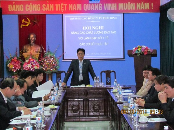 Hội nghị nâng cao chất lượng đào tạo thực hành với lãnh đạo Sở Y tế và các cơ sở thực tập
