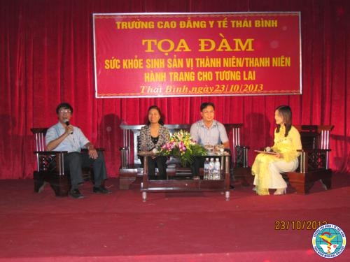 Trường Cao đẳng Y tế Thái Bình tổ chức tọa đàm về sức khỏe sinh sản vị thành niên, thanh niên
