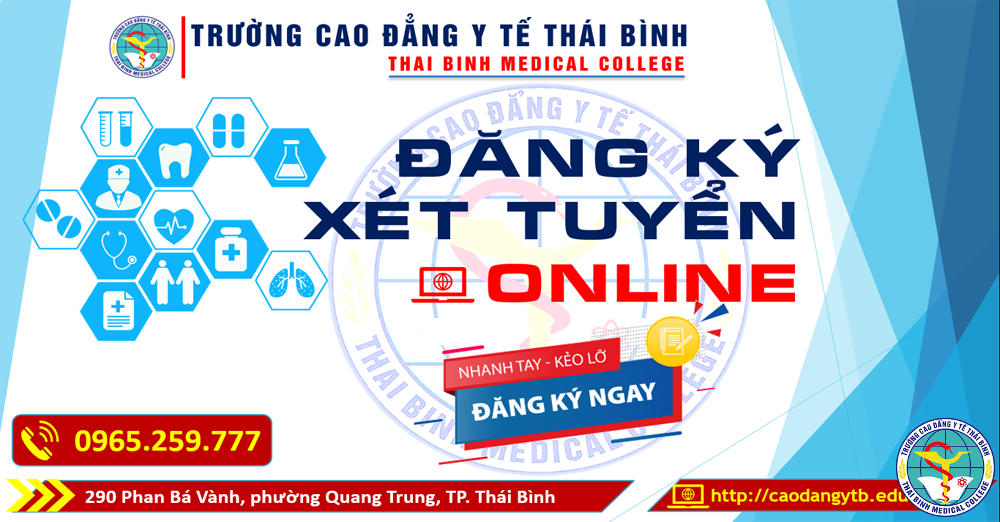 Tuyển sinh Cao đẳng chính quy năm 2021 - Trường Cao đẳng Y tế Thái Bình